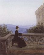 Carl Gustav Carus Woman on a Balcony